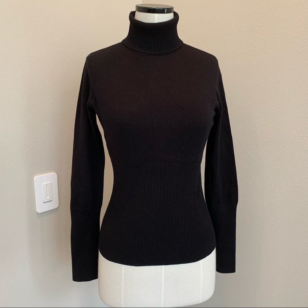 White House Black Market fitted turtleneck sweater